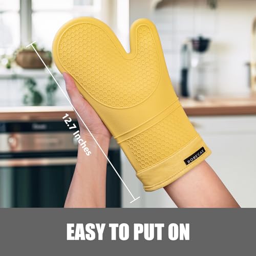 Silicone Oven Mitts and Pot Holders Sets