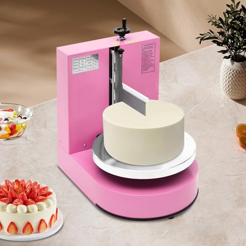 Cake Decorating Coating Machine Cream Spreading Automatic Frosting Turntable with Graduated Scraper for 4