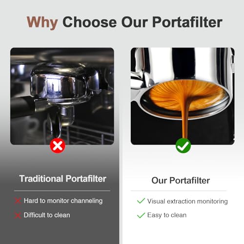 Bottomless Portafilter 54mm Compatible with Breville BES870