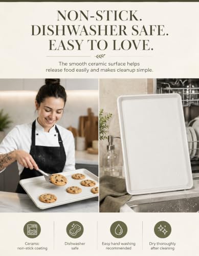 Ceramic Baking Sheet Half Size 17"x11" (2 Count)