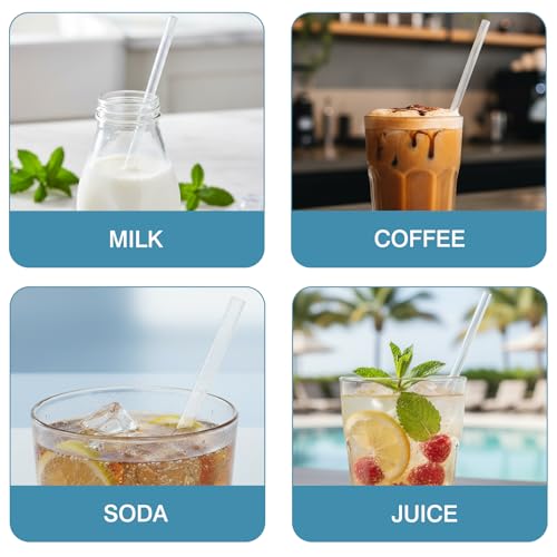 10.3" Disposable Plastic Drinking Straws (100 Count)