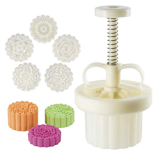 Cookie Stamp Mooncake Mold Set (5 Count)