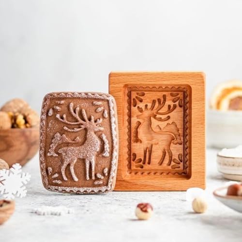 Wooden Springerle Cookie Molds for Baking