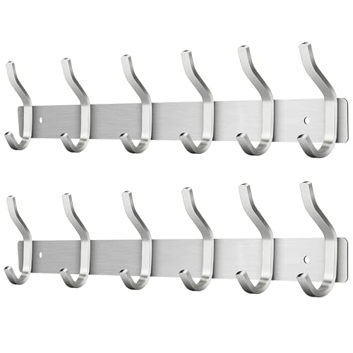 2 Pack Coat Rack Wall Mount (2 Count)