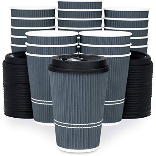 Disposable Coffee Cups With Lids (90 Count)