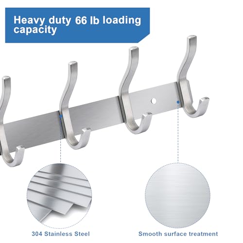 2 Pack Coat Rack Wall Mount (2 Count)