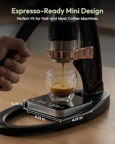 S2 Espresso Coffee Scale with Timer 0.1g Precision Shot Scale