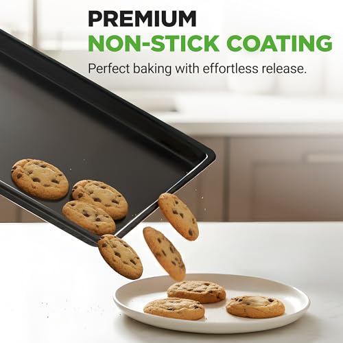 2 Piece XL Mega Cookie Sheet Baking Pans Set (2 Count)