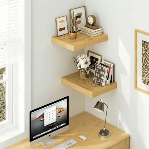 12 Inch Deep Floating Shelves 16 inch Long (2 Count)