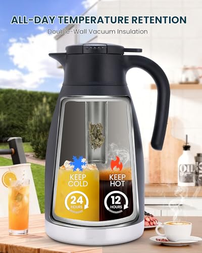 74oz Thermal Coffee Carafe with Infuser