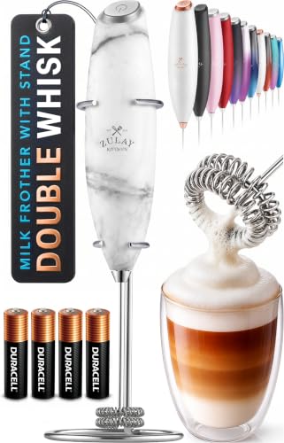 Powerful Milk Frother Wand With Duracell Batteries