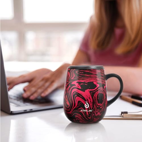 16 oz Insulated Coffee Mug with Lid and Handle