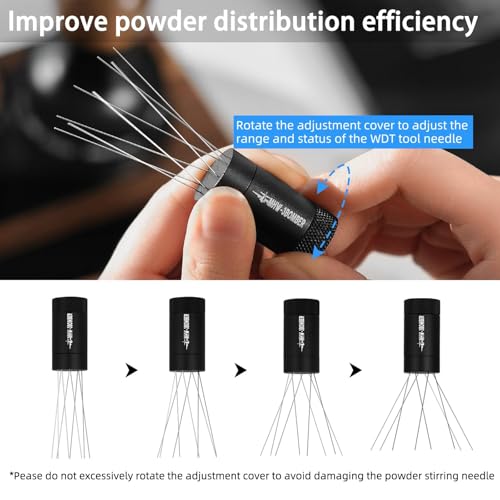 WDT Tool Espresso Distribution Tool with Magnetic Stand