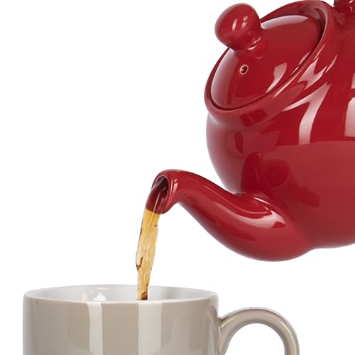 Farmhouse 4 Cup Ceramic Teapot with Removable Infuser and Lid