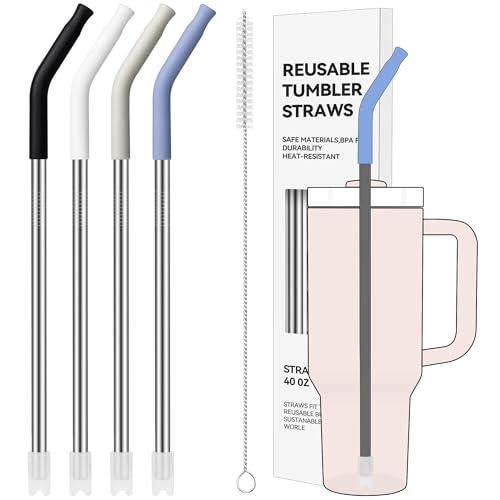 40 oz Straight Metal Straws for 40 oz Stanley Tumbler