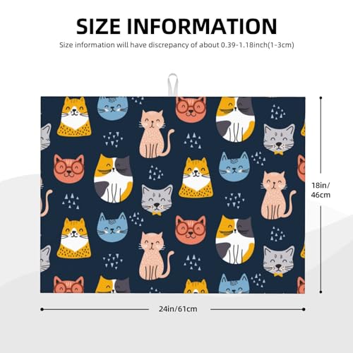 Absorbent Microfiber Dish Drying Mat