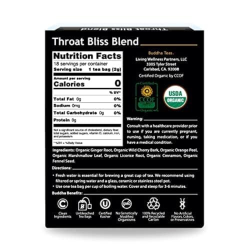 Organic Throat Bliss Blend (18 Count)