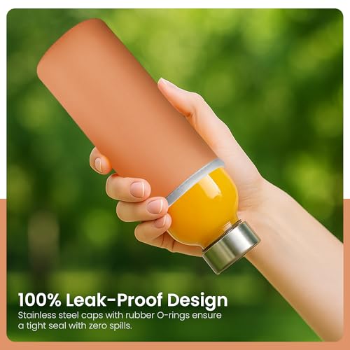 Clear Glass Bottles with Lids (6 Count)
