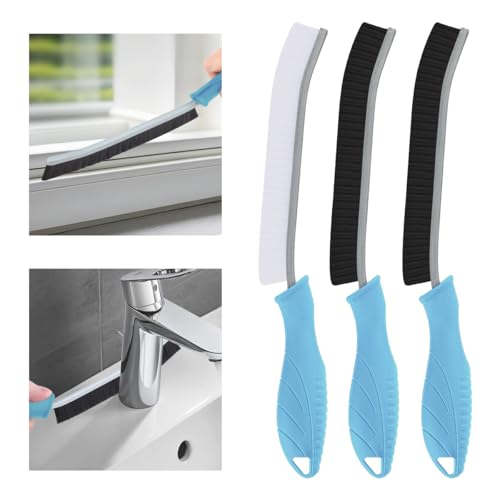 3Pcs Hard Bristle Crevice Cleaning Brush (3 Count)