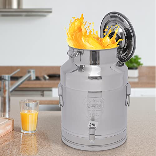 304 Stainless Steel Milk Bucket With Faucet