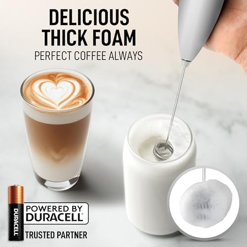 Powerful Milk Frother Wand With Duracell Batteries
