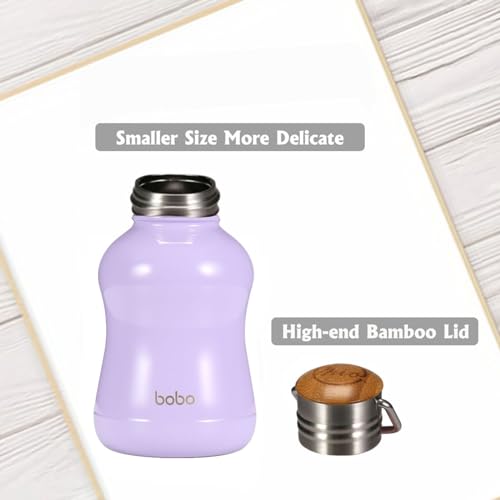 Mini Vacuum Insulated Water Bottle With Bamboo Lid