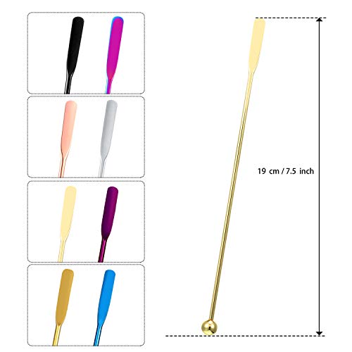 8 Pcs 7.5 Inch Stainless Steel Coffee Beverage Stirrers (8 Count)