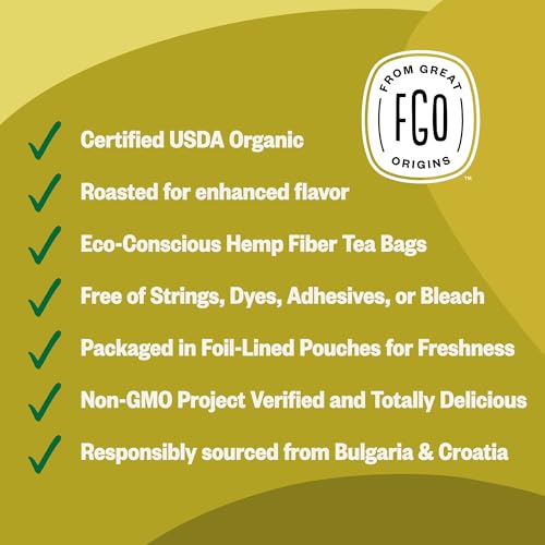 Organic Roasted Dandelion Root Tea (100 Count)