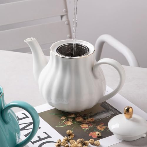 Sweejar 40FLOZ Royal Teapot with Infuser