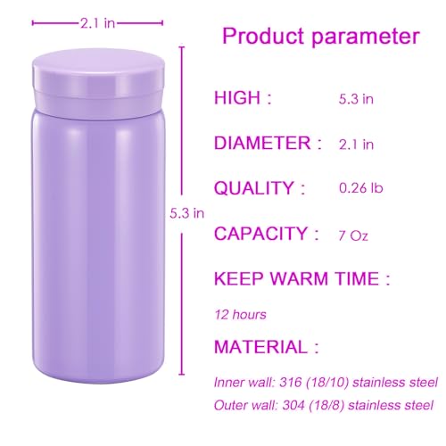 Mini Thermos Cute Water Bottle