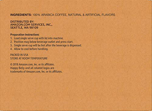 Amazon Brand Happy Belly Light Roast Coffee Pods (100 Count)