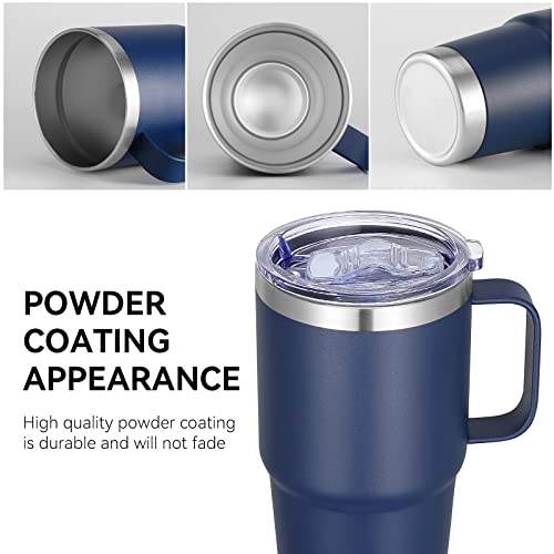 20 oz Tumbler Bulk with Handle Lid and Straw (6 Count)