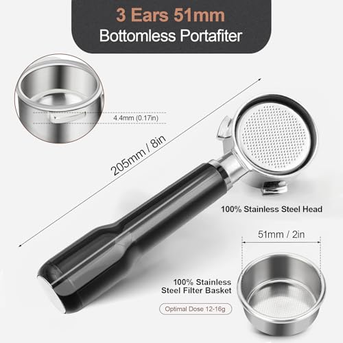 51mm Bottomless Portafilter & Puck Screen