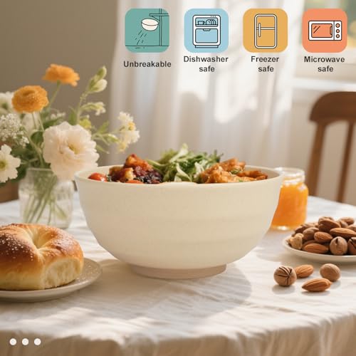 6 piece Large Cereal Bowls Set of 6