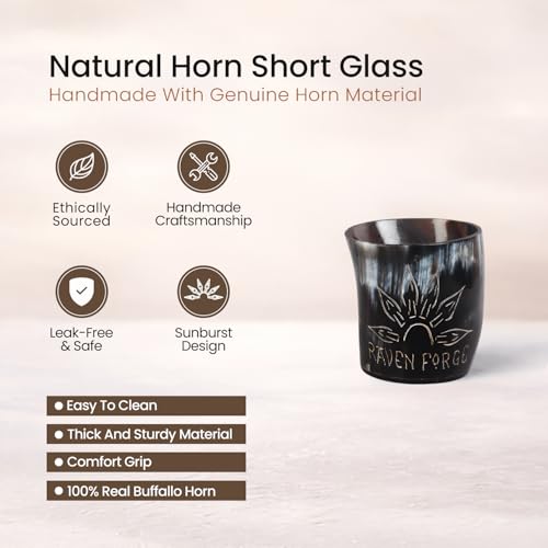 Viking Horn Shot Glasses Set of 4 (4 Count)