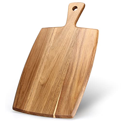 Acacia Wood Chopping Cutting Board Kitchen with Handle Charcuterie Boards