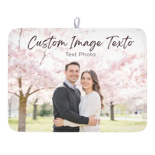 Custom Personalized Dish Drying Mat for Kitchen Counter