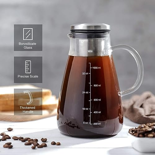 Cold Brew Iced Coffee Maker 34oz