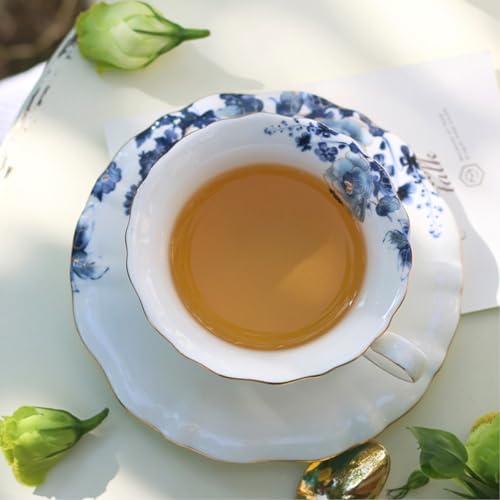 21 Piece Bone China Tea Set for Adults