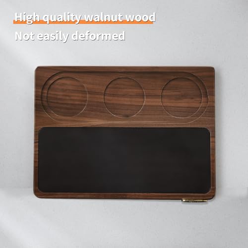 Wooden Corner Coffee Tamper Mat