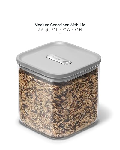 2.5 qt Glass Airtight Food Storage Container with Lid