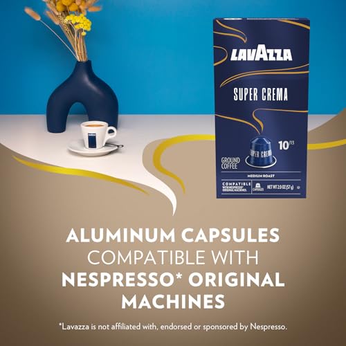 Super Crema Aluminum Capsules Compatible with Nespresso* Original Machines (60 Count)