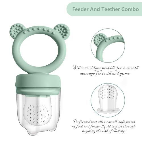 Silicone Baby Food Freezer Tray with Teething Popsicle Molds