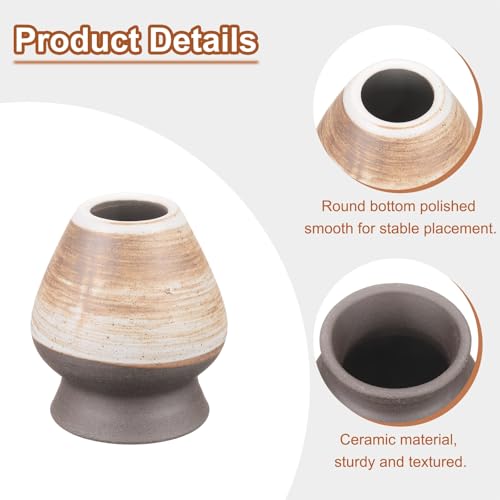 Ceramic Chasen Stand 70mm Matcha Whisk Holder Teas Set Whisks Stand Traditional Matcha Tea Chasen Holder Tea Set Accessories for Tea Tasting