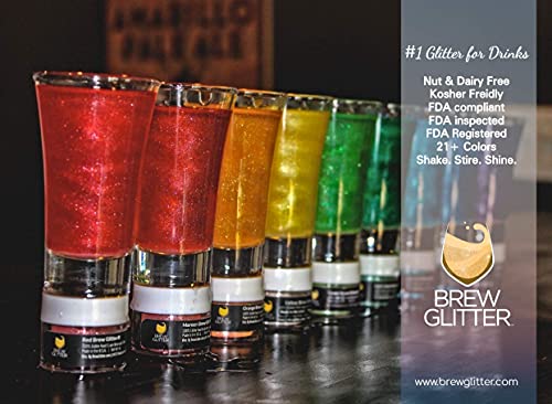 Rose Gold BREW GLITTER Edible Glitter For Drinks