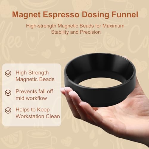 49MM Espresso Dosing Funnel With Coffee Ring