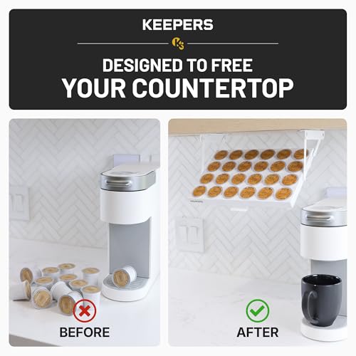 KEEPERS Under Cabinet K Cup Holder with Swing