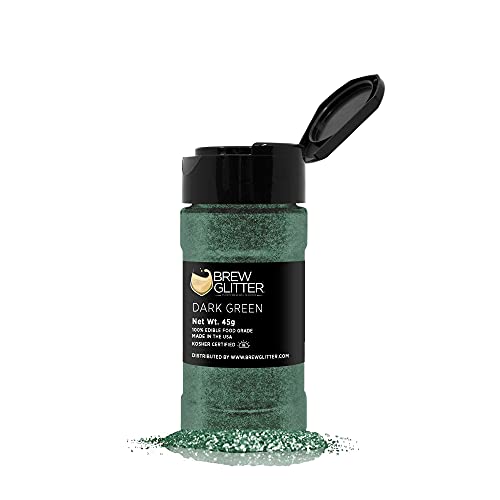 Dark Green BREW GLITTER Edible Glitter For Drinks