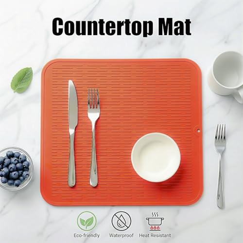 Silicone Dish Drying Mat for Multiple Usage