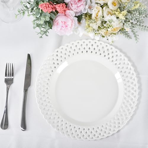 Large White Dinner Plates 12 inch (4 Count)